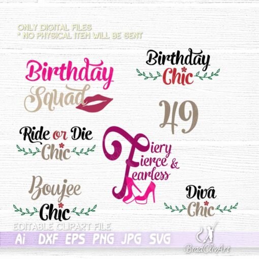 birthday bundle svg