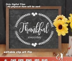 thankful woodsign