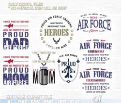 bundle proud air force svg