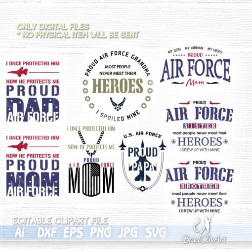 bundle proud air force svg