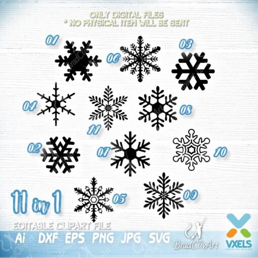 snowflake bundle svg