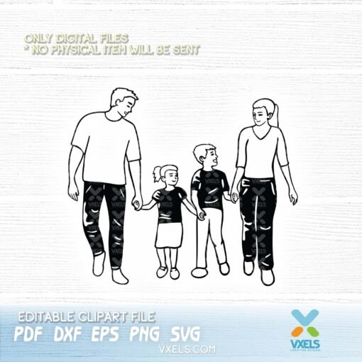 happy family svg