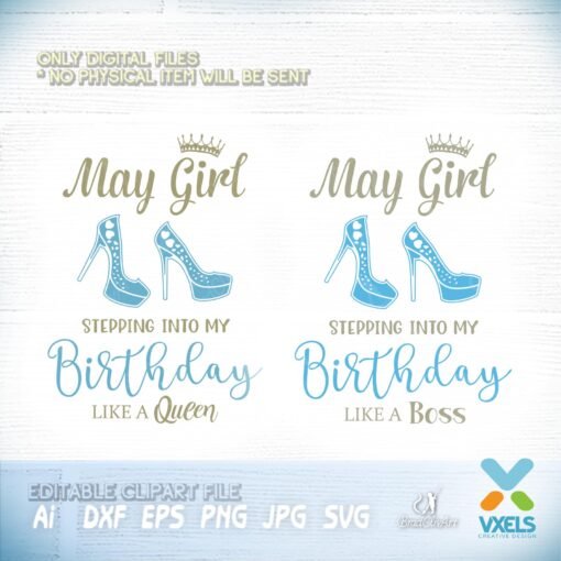 stepping birthday svg