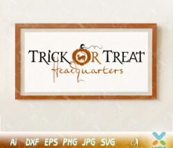 trick or treat wallsign