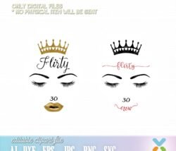 flirty thirty svg