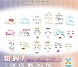 30 birthday svg