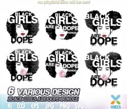 black girls are dope svg