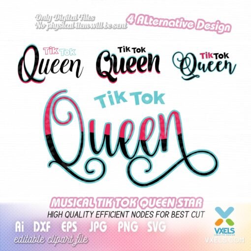 tik tok queen cut file