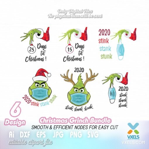 grinch christmas svg