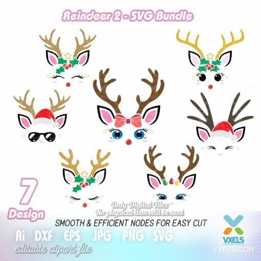 reindeer svg cricut files