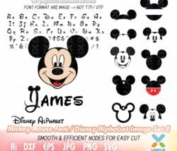 mickey fonts svg