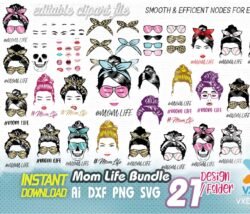 mom life custom svg