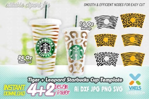 starbucks tiger cup template