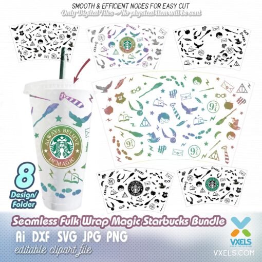 starbucks harry potter cup template